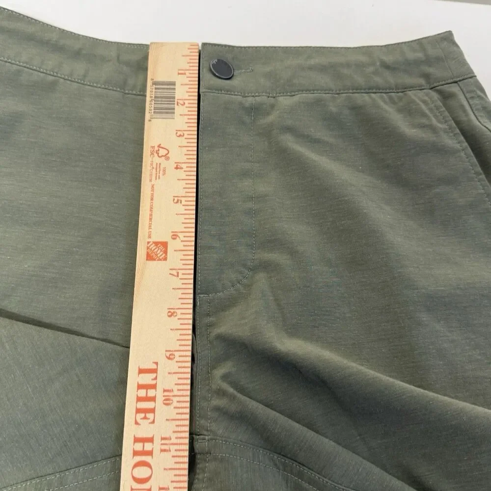 Faherty All Day Shorts Performance Drawstring Chino Olive Green Men Size 29 EUC